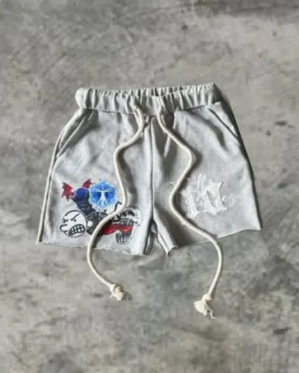 Tenth Series Graffiti Shorts White (1)