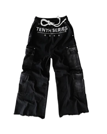 Tenth Series Raver Cargo Sweatpants Black (2)